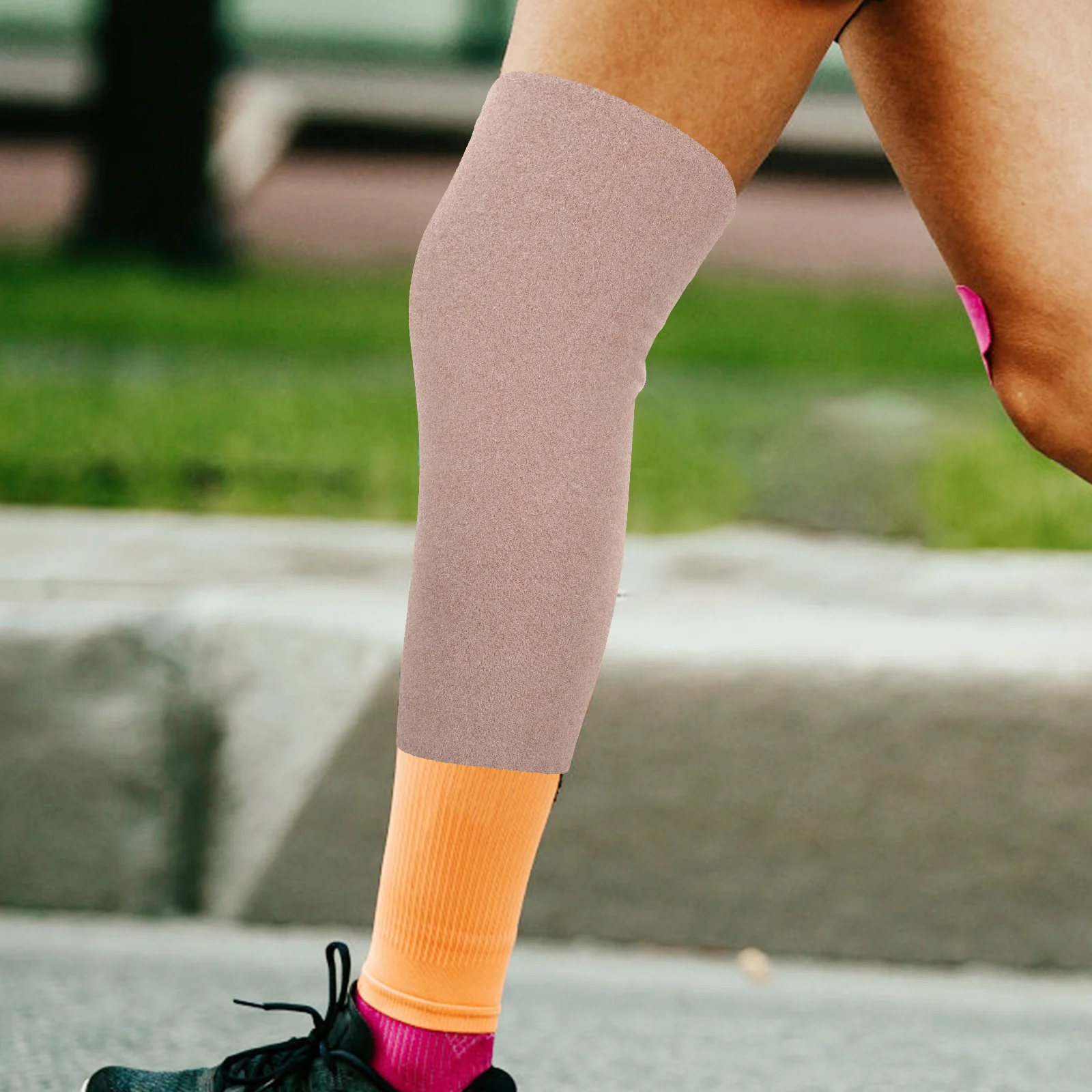 1 زوج دعامة الركبة متعددة الوظائف دعم الدافئة الركبة حامي كم مرونة تنفس اللياقة البدنية ركوب الدراجات منصات رياضية