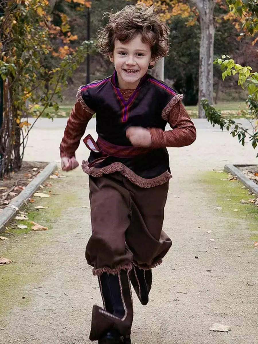 زي الأمير للأطفال، ملابس أداء لعيد الهالوين للأولاد، شخصية فيلم كريستوفر ملك الجليد، زي للعروض للأطفال