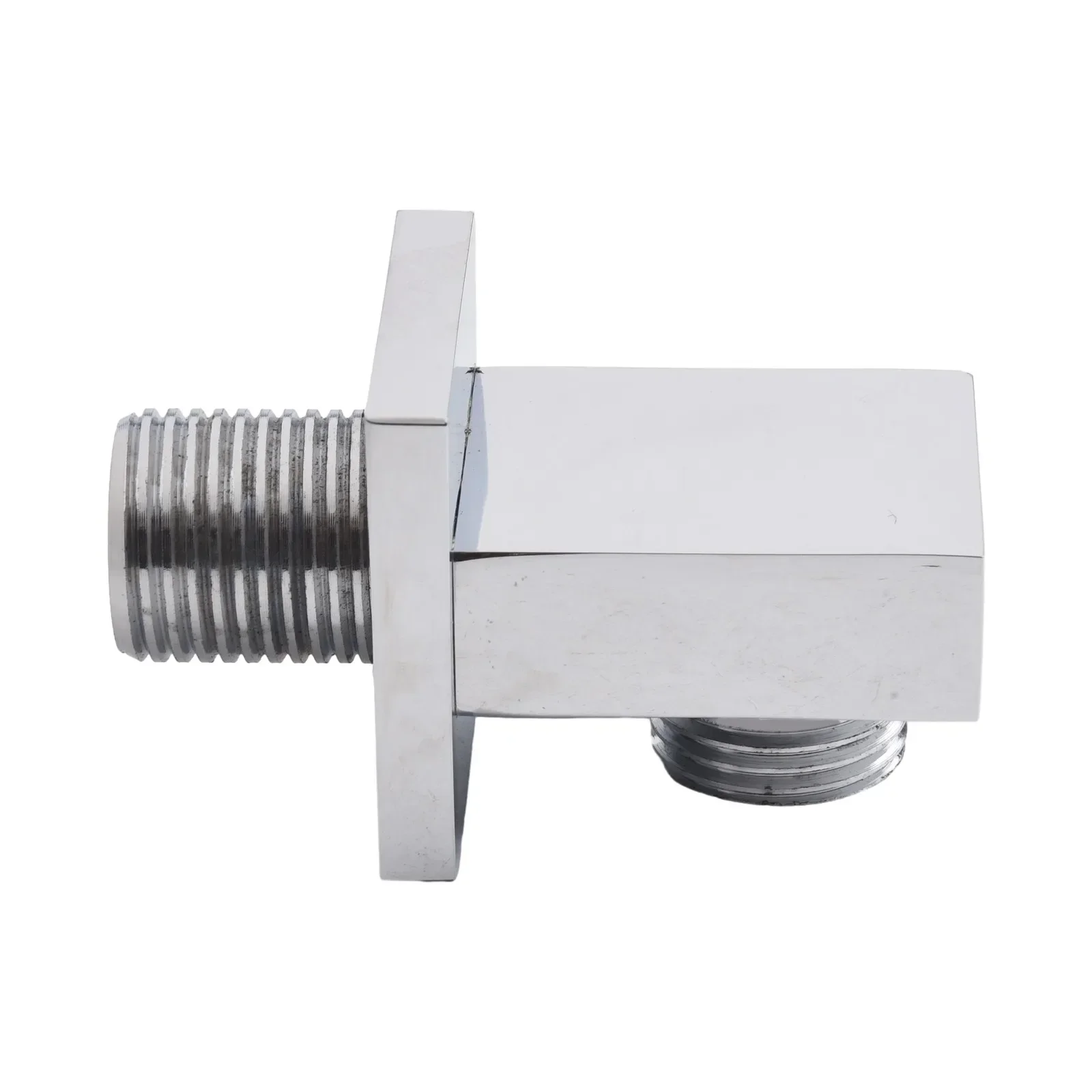 Reliable Brass Square Shower Hose Wall Outlet Elbow Modern Chrome Connector Perfect Fit for Hand held and Bathtub Nozzles