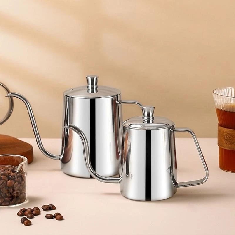 

Hand Dripping Coffee Heat Water Pot with Lid Camping Coffee Pot Coffee Accessories