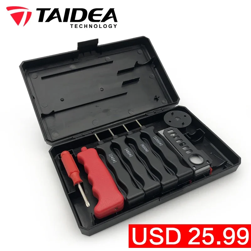 

TAIDEA Fixed knife sharpener Multifunction Outdoor Professional Knife Sharpener Diamond sharpening System Whetstone 4 stones