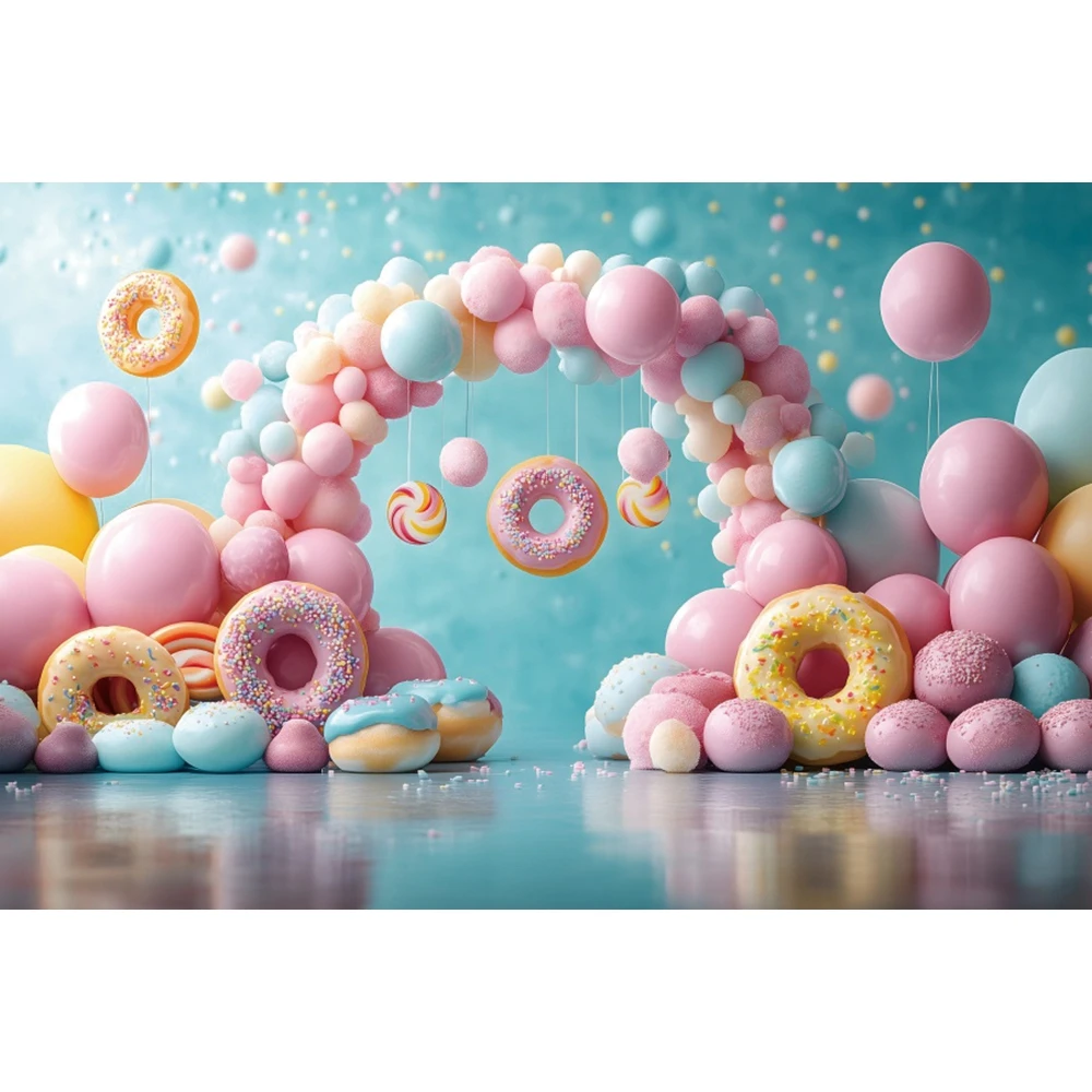 Underwater World Theme Birthday Party Decorations Backdrop Shell Arch Little Mermaid Girls Princess Party Photography Background