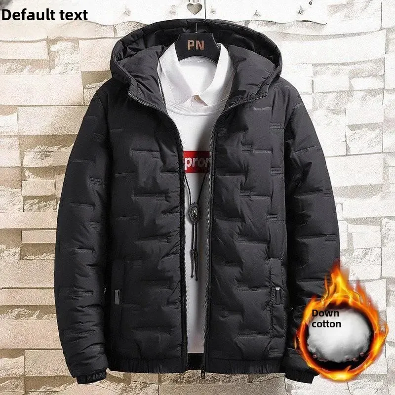 Abrigo de algodón para hombre, chaqueta acolchada informal de moda con cuello alto, parkas de estilo coreano, invierno 2022