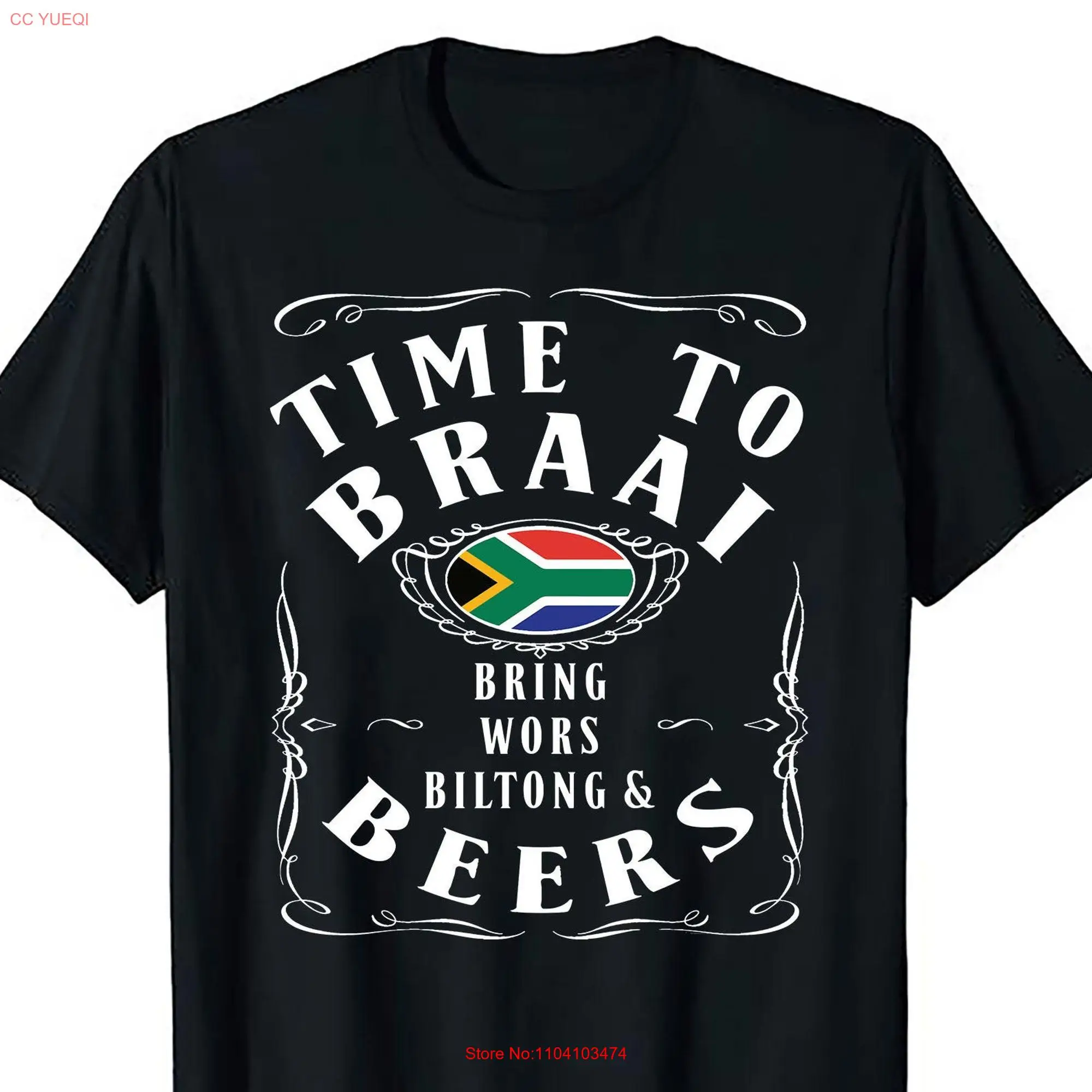 Time To Braai Bring Wors And Beer Fun Touch My Biltong Bad Stuff Happens South African Food Comedy Funny Tops Afrikaans T Shirt