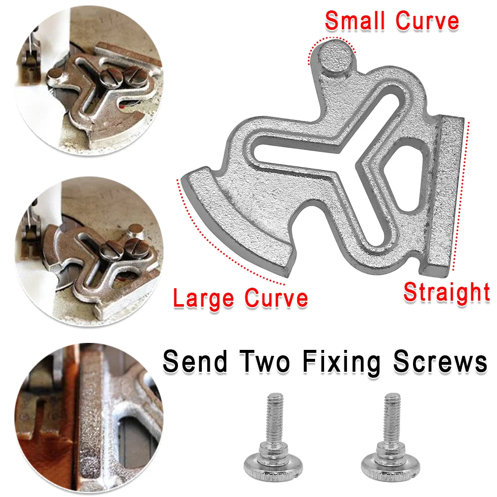 1 PCS Metal Plum Blossom Three Corner Sewing Machine Seam Guide With Screws For DIY Craft Rolled Crimping Sewing Accessories