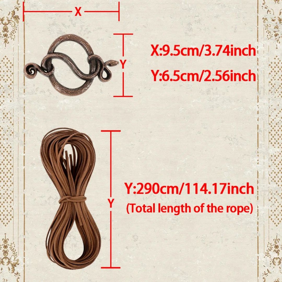 Viking troll cruz cinto feminino medieval extra longo corda cinto para bruxa nórdica shaman pagã ren faire acessório