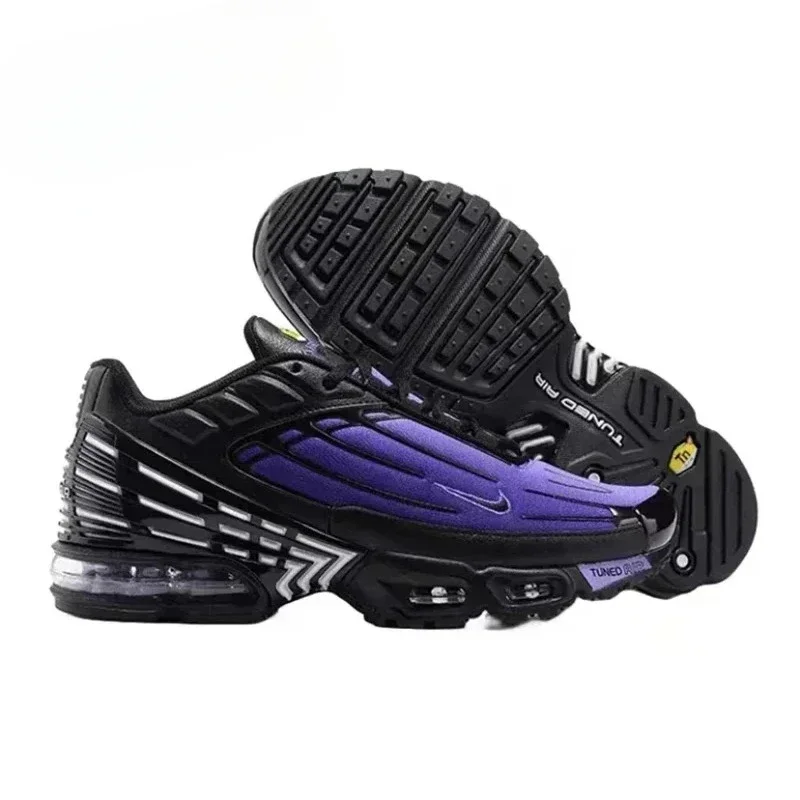 Nike Air Max Plus TN 3 Purple Comfortable Men Sports Running Shoes Fashion Air Cushion Men Breathable Walking Sneakers