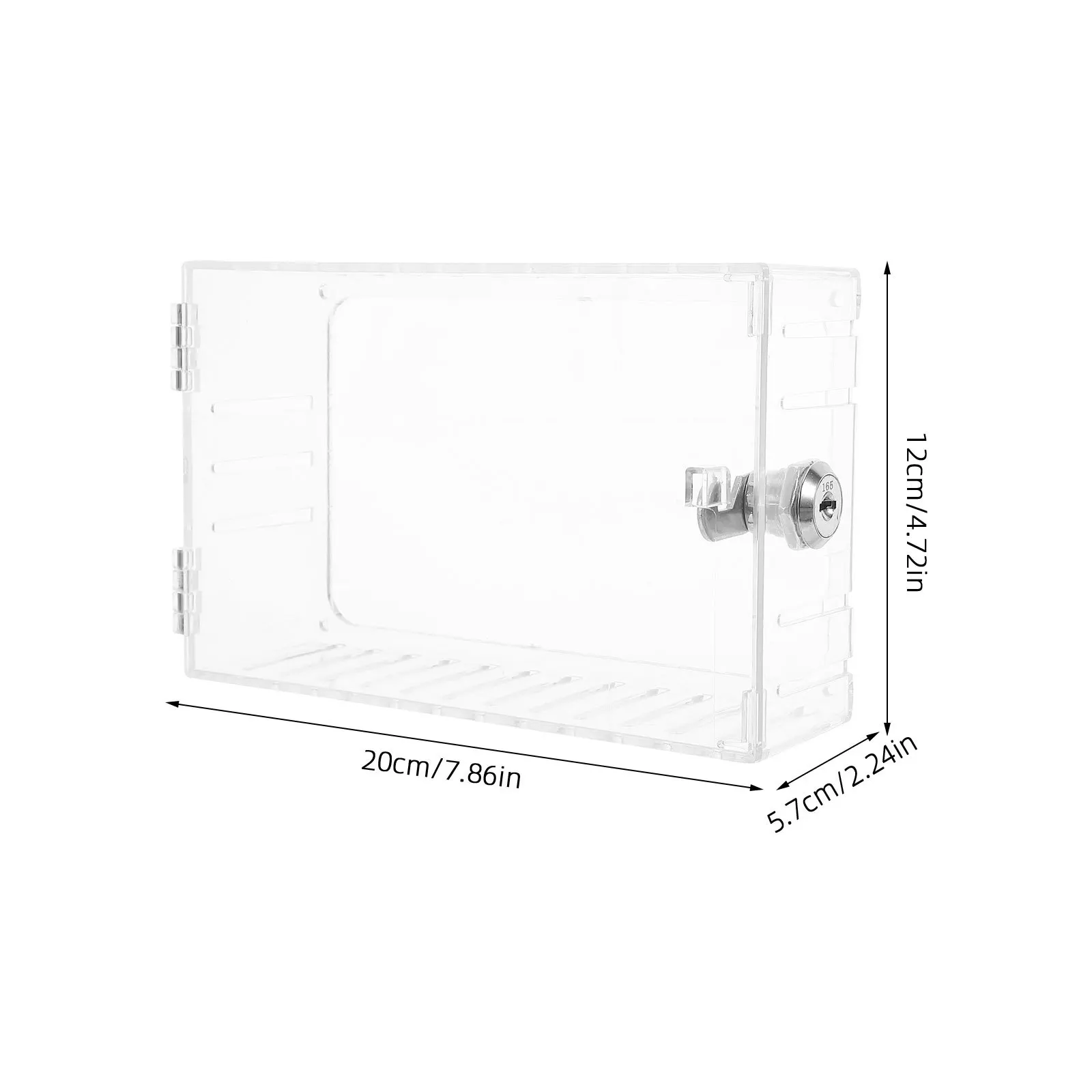 1 conjunto de caixa de bloqueio de termostato universal com chave montada na parede guarda transparente caixa de bloqueio de termostato para segurança e segurança
