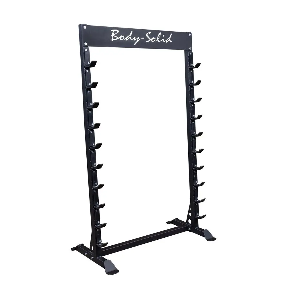 

Solid Pro ClubLine SBS100 Horizontal Bar Rack, Barbell Holder for Gyms amp Strength Training Equipment Holds 10 Olympic Barbell