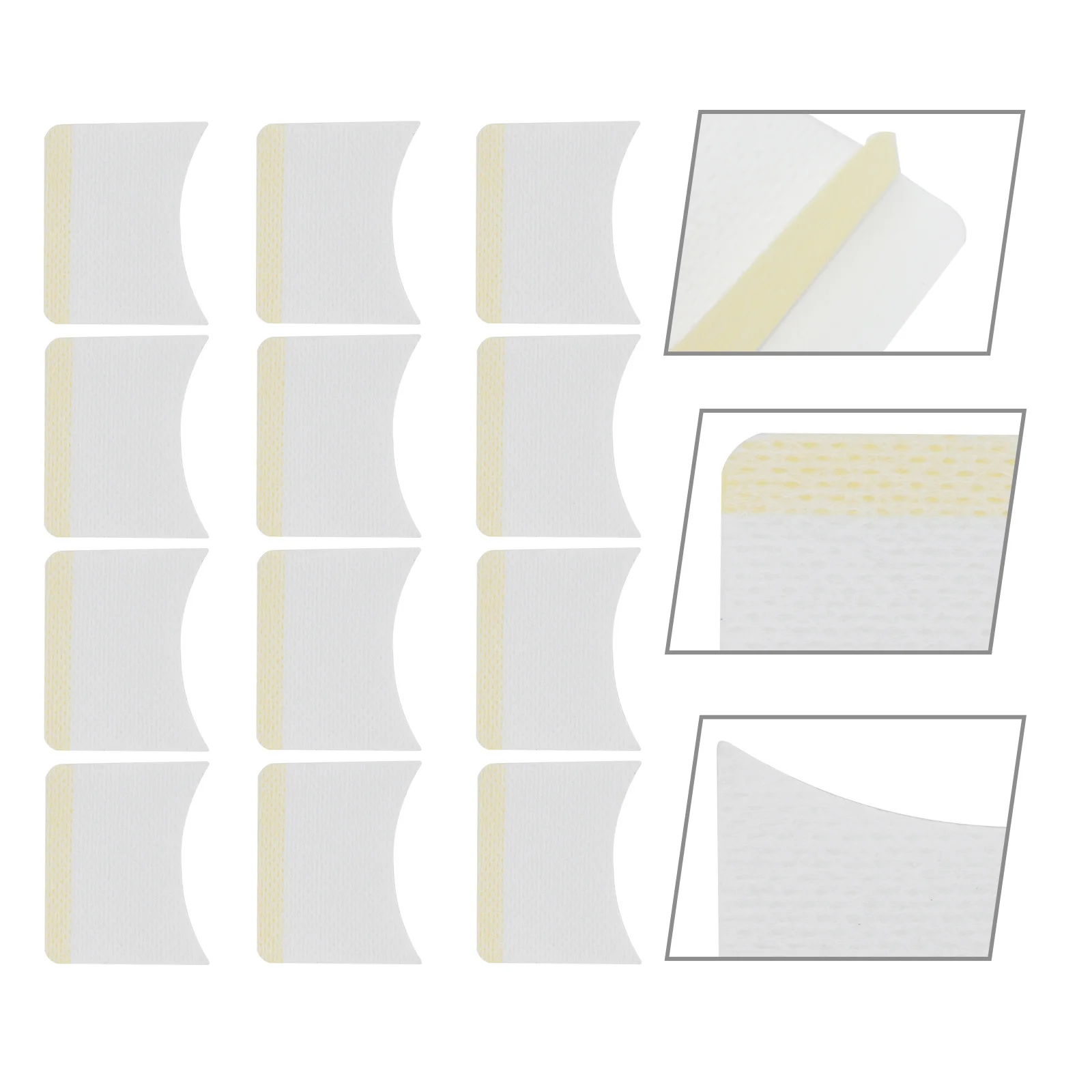 160pcs Wimper Make-Up Remover Gereedschap Voor Nep Wimpers Vrouwen Pads Wimpers Extension Clean Pads Extension Enten Kit