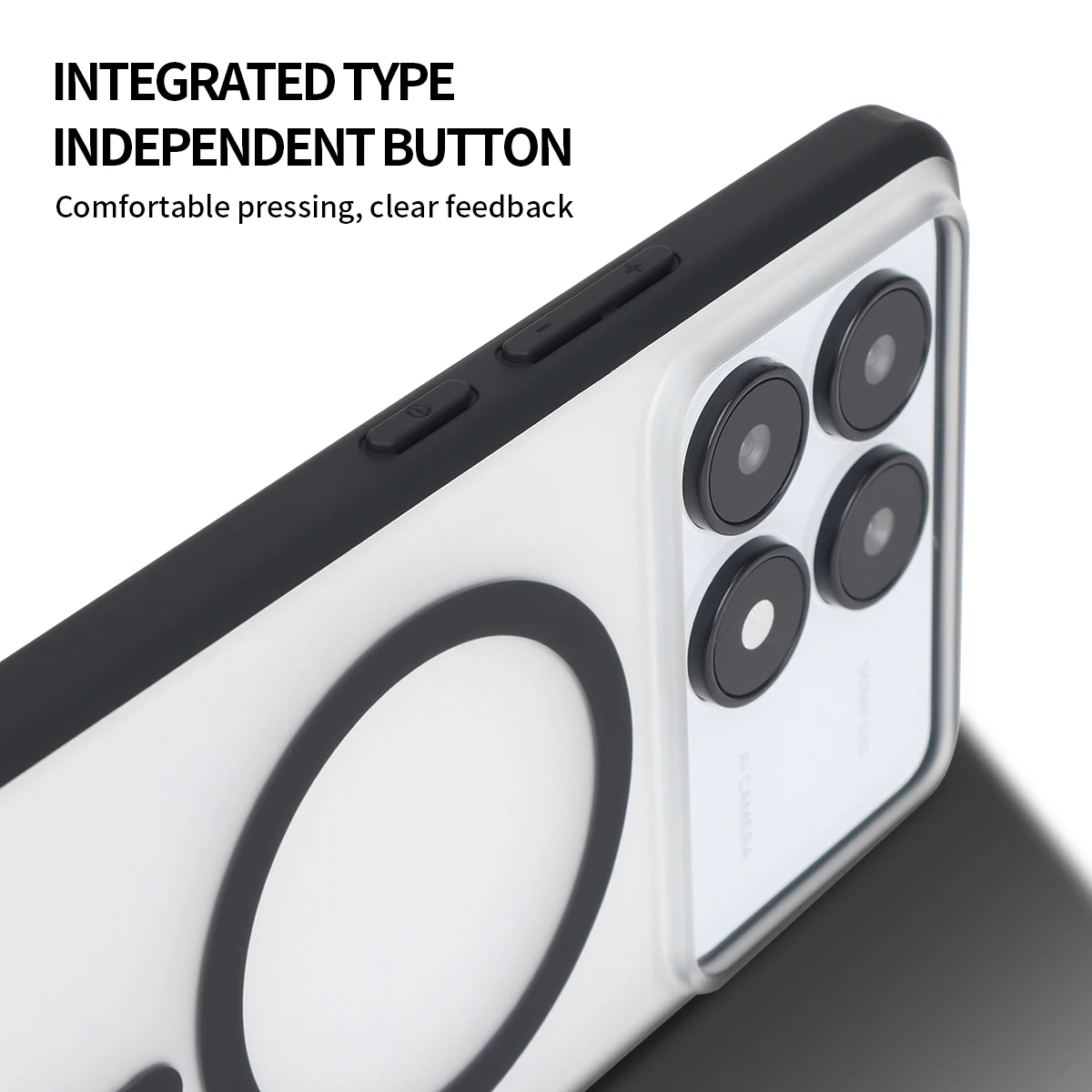 For Xiaomi POCO X6 Pro 5G Shockproof Back Cover Magnetic Luxury Matte  Clear Magnetic Armor Magsafe Case