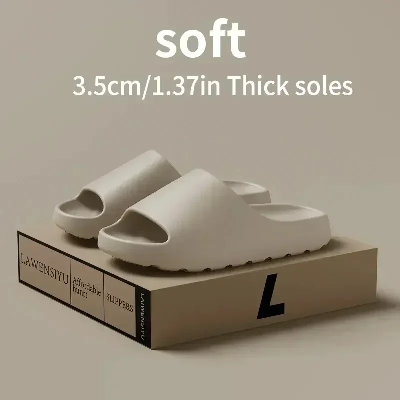 Big Size 47 Summer Slippers Men Women EVA Soft Bottom Indoor Home Slides Sandals Light Beach Shoes Male Slippers Flip Flops image 3