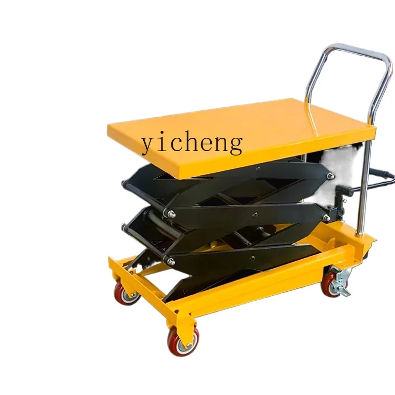 ZC Movable Manual Hydraulic Platform Car Platform Trolley Small Lift Platform Portable Lift