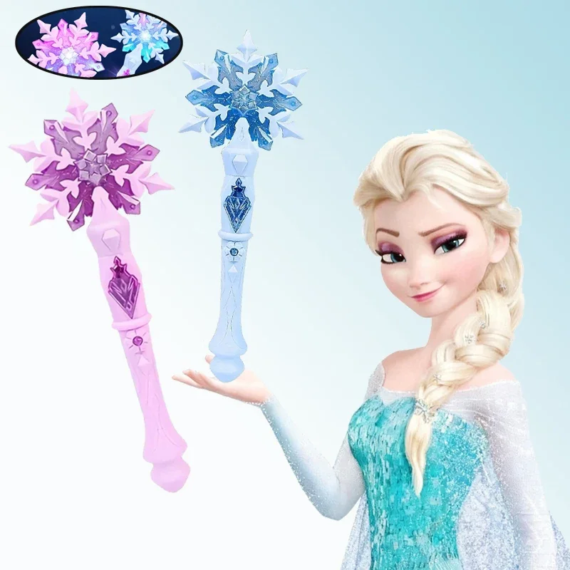 Hot Selling Anime Ice Princess Elsa Light Music Magic Dream Snow Wand Makeup Toy Girl Christmas and Birthday gifts+*-/