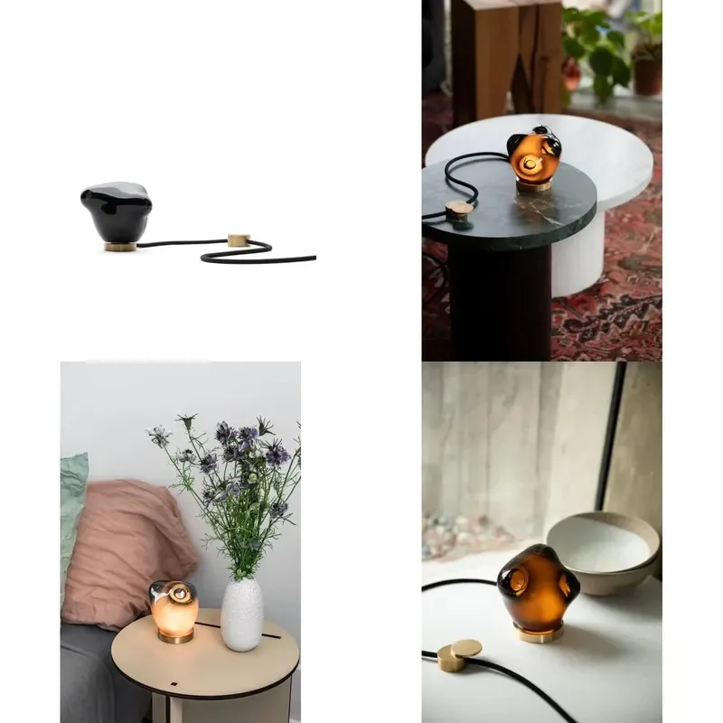 Unique styling desk lamp bedroom sleep light soft room atmosphere light LED dormitory light