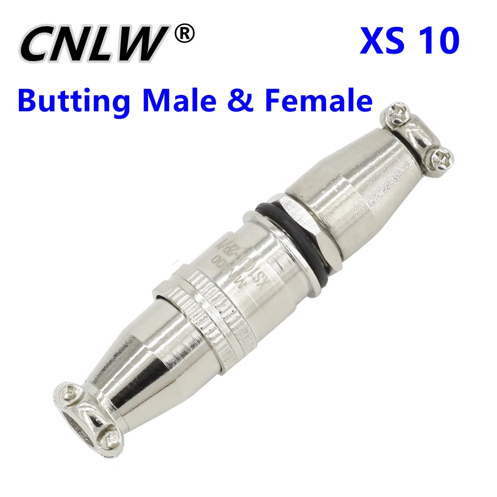 

5 Sets XS10 Aviation Connector Docking 10mm Push-Pull Circular Quick Connector 2pin 3pin 4pin 5pin Gold Plated Contact