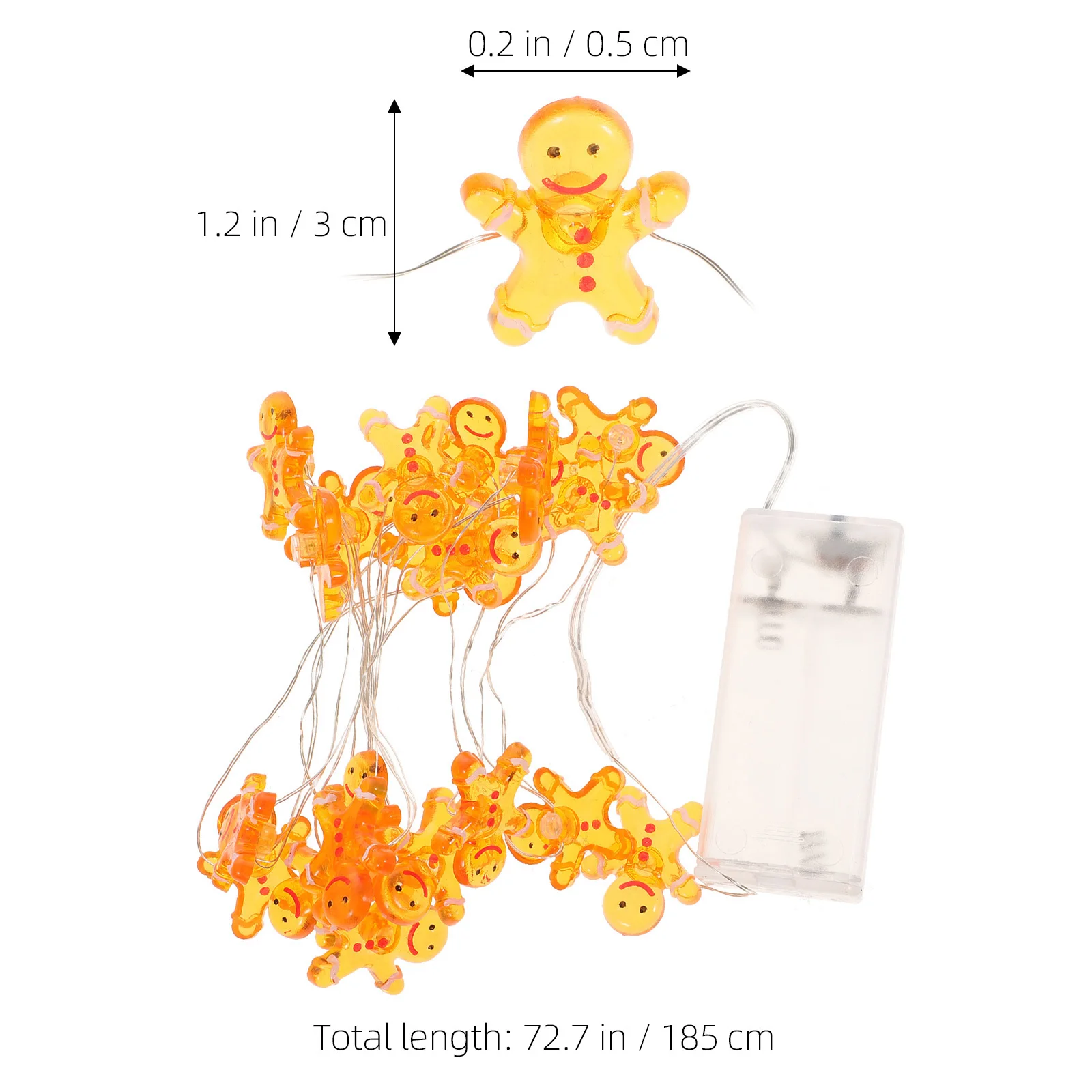 1 قطعة مصباح سلسلة عيد الميلاد رائعتين إضاءة جيدة هيكل بسيط ممتاز ديكور ضوء ملون مشهد عيد الميلاد #3