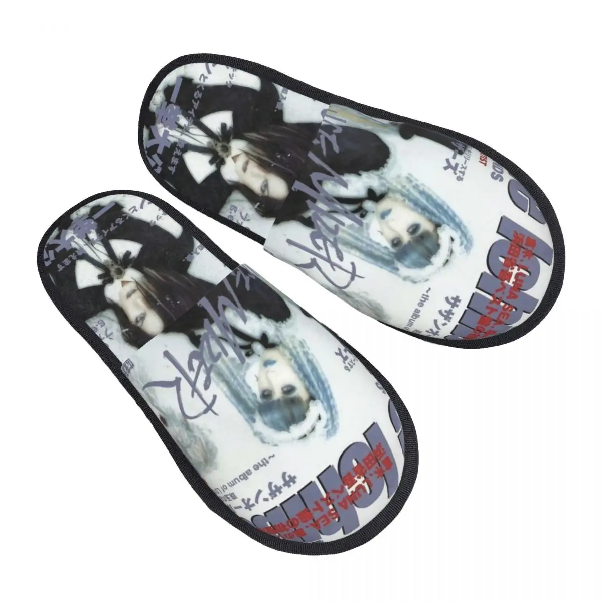 

Malice Mizer Visual Kei Japanese Rock Band Gothic Comfort Scuff With Memory Foam Slippers Women Hotel House Shoes