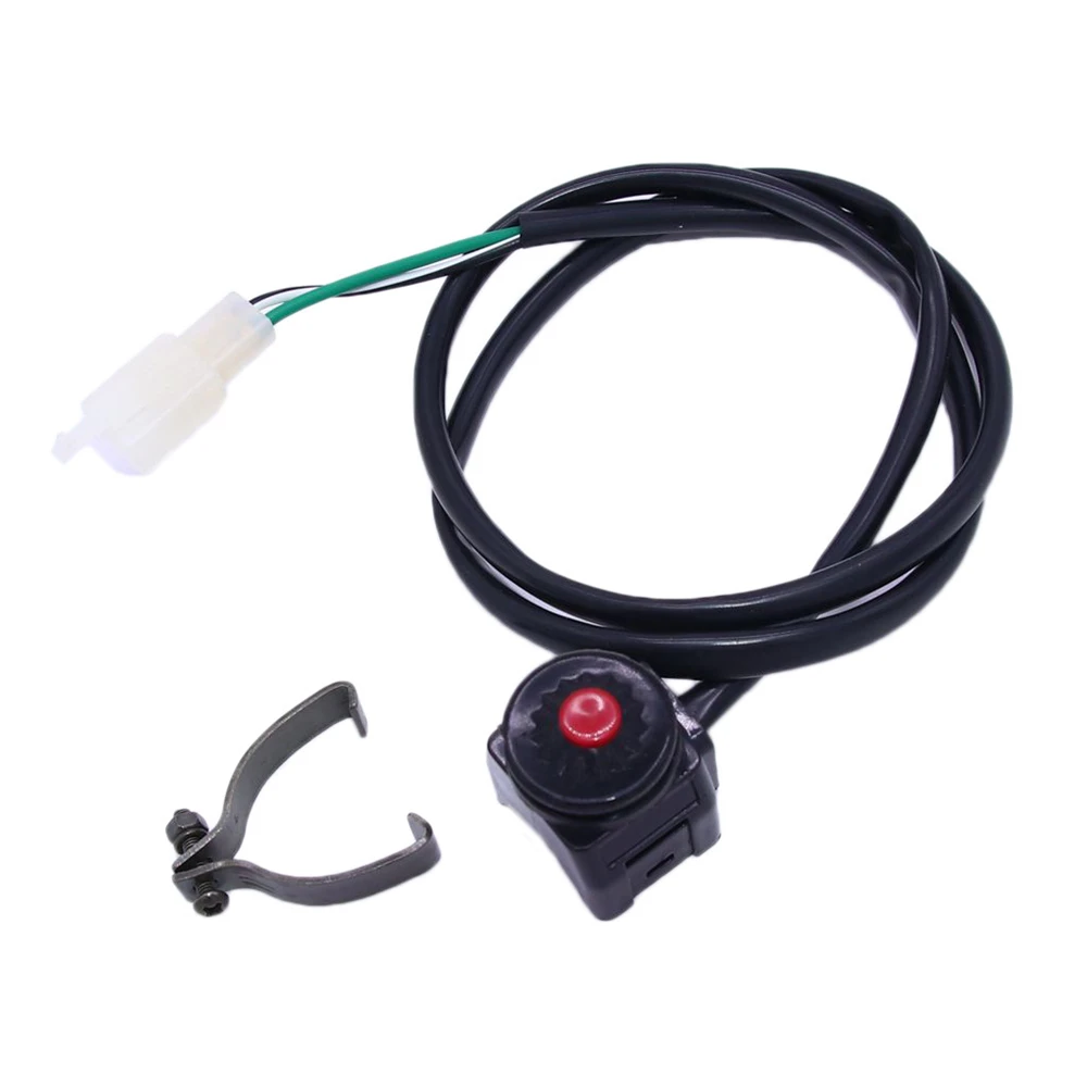 

​Universal Motorcycle Kill Switch Red Push Button Horn Starter Dirt Bike ATV UTV Dual Sport For Handlebar Mounted Bars