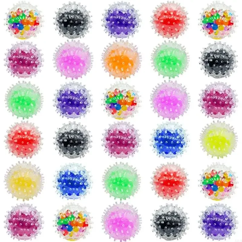컬러 비즈와 5Pcs 재미 있은 짜기 공 스트레스 릴리프 짜기 장난감 스트레스 릴리프 감각 장난감 아이 성인 남성 여성 15UB