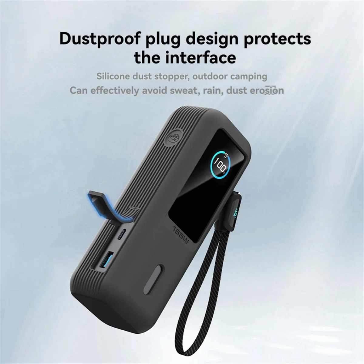 Anker 165W 보조베터리(모델 B) -Y18A용 SIKAI CASE 실리콘 보호 커버