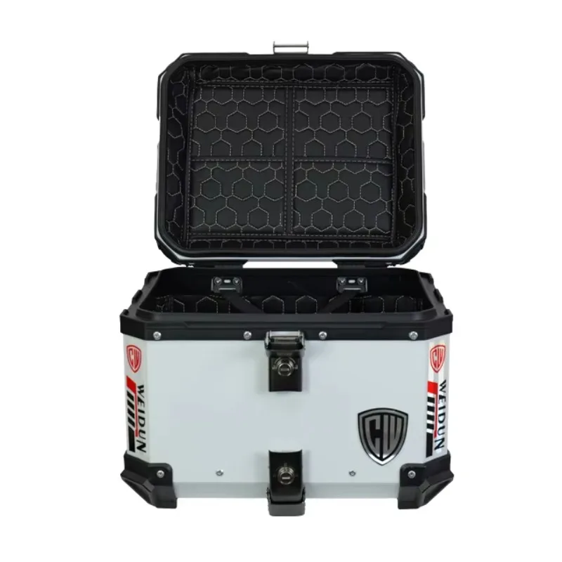 

STLF 45L White Pizza Delivery Motorcycles Tail Box Motorcycle Tail Box Bike Storage Trunk