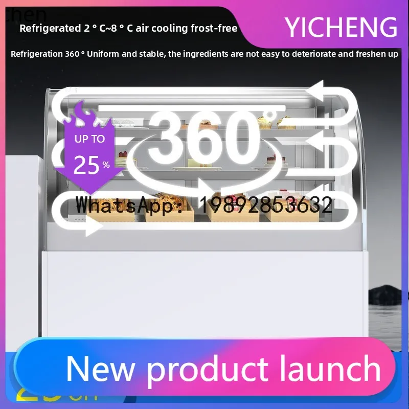 II2-27   cake desktop fruit cake refrigerated display cinet cooked food dessert fresh-keeping cinet