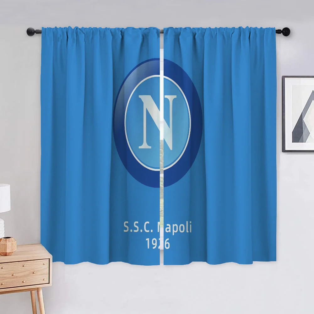 Small Room Curtains Partition Kitchen Curtains Blackout Curtain Window Curtains SSC N-napoli Fc Curtain for Bedroom Living Shade