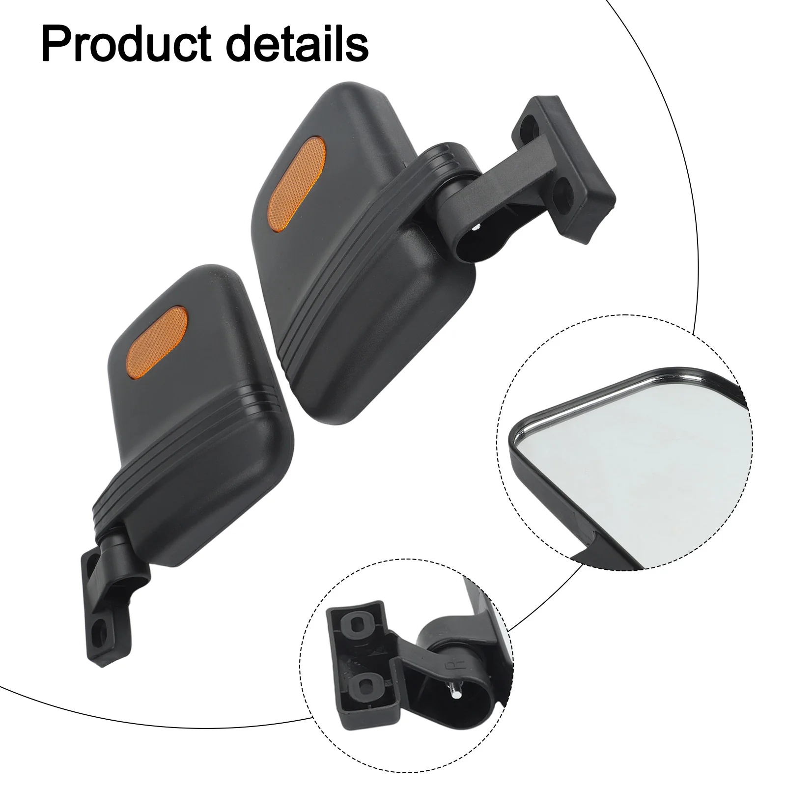 Tricycle Rearview Wide View Electric Bicycle Electric Bicycle Adjustable Electric Pair Parts Reflector Rotates Safety