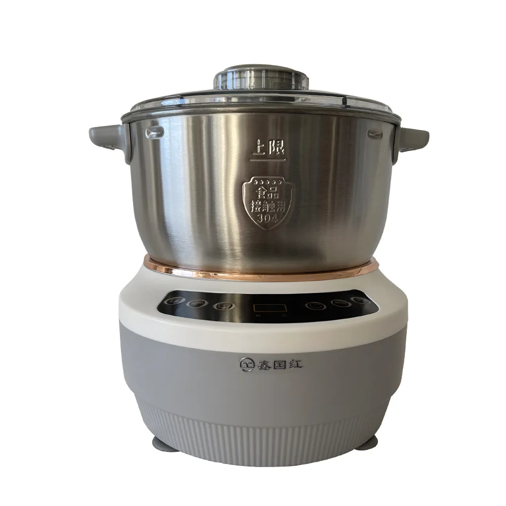 Automatic 5-Liter Stainless Steel Desktop Small Dough Kneading Machine Household Chef Fermentation Food Processing Machinery
