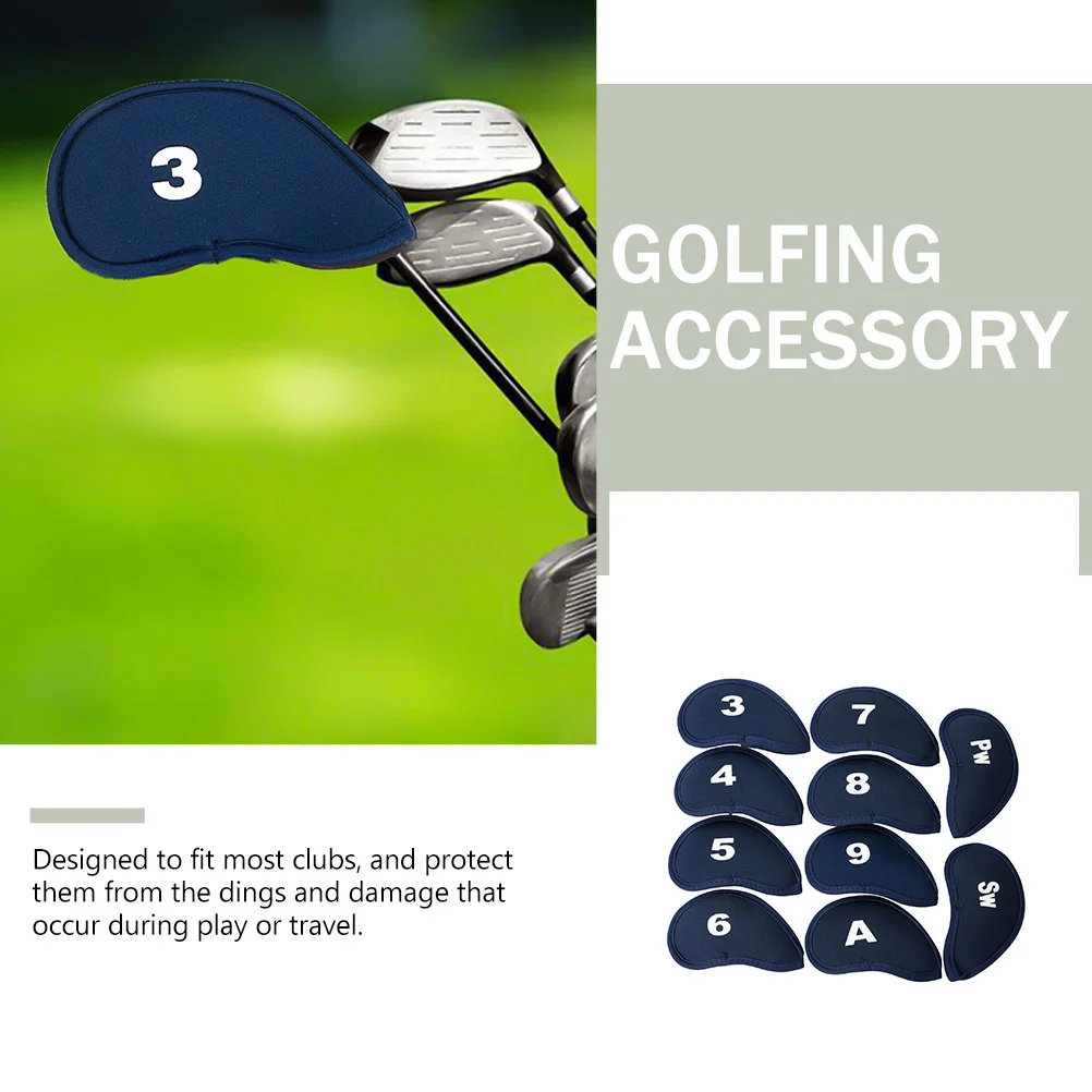 

11Pcs Golf Headcovers Professional Iron Covers Portable Thickened Club Protectors Golfing Iron Cover for Protection and