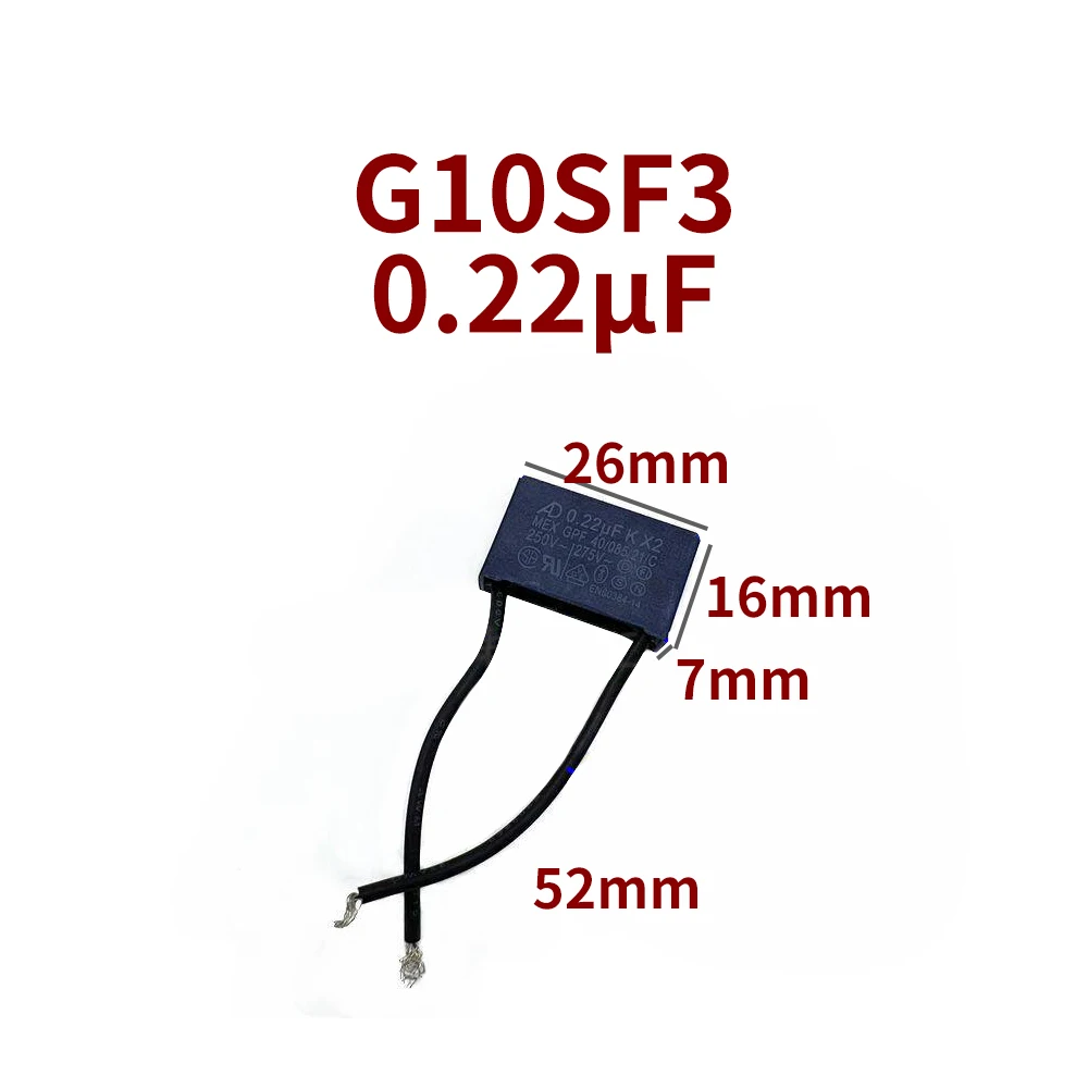 

Capacitor for Hitachi G10SF3 0.22μF angle grinder power tools capacitor spare parts