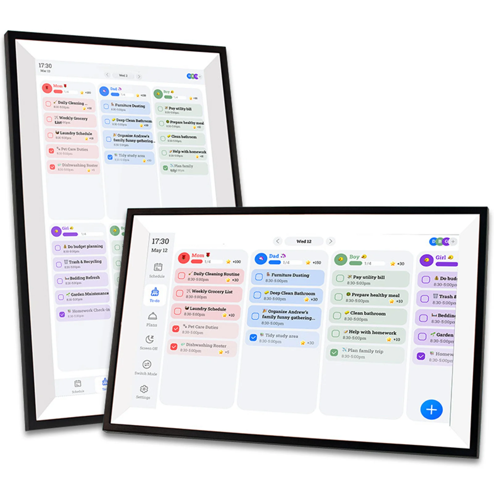 

15,6-дюймовый цифровой календарь, диаграмма работы, умный семейный планировщик, 1080P HD, интерактивный сенсорный экран, дисплей очага, настенный стол, монтируемый