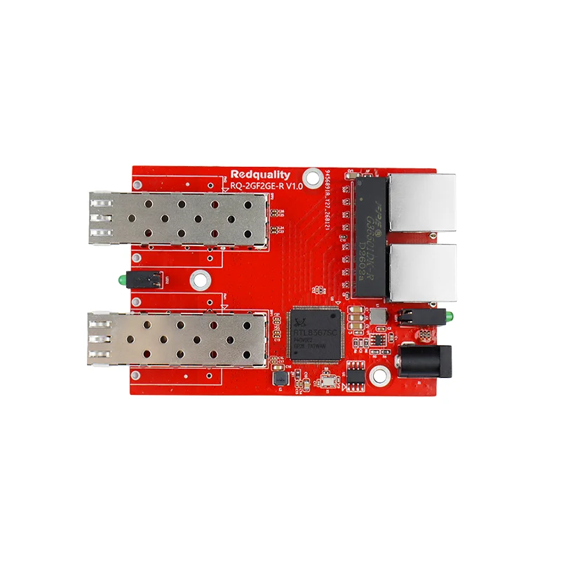 Picture 3: Gigabit Fiber to Ethernet Converter PCBA, 1x9 Single/Dual 3/20km, DC5-12V Power, RJ45 to SFP Media Converter Board without Case