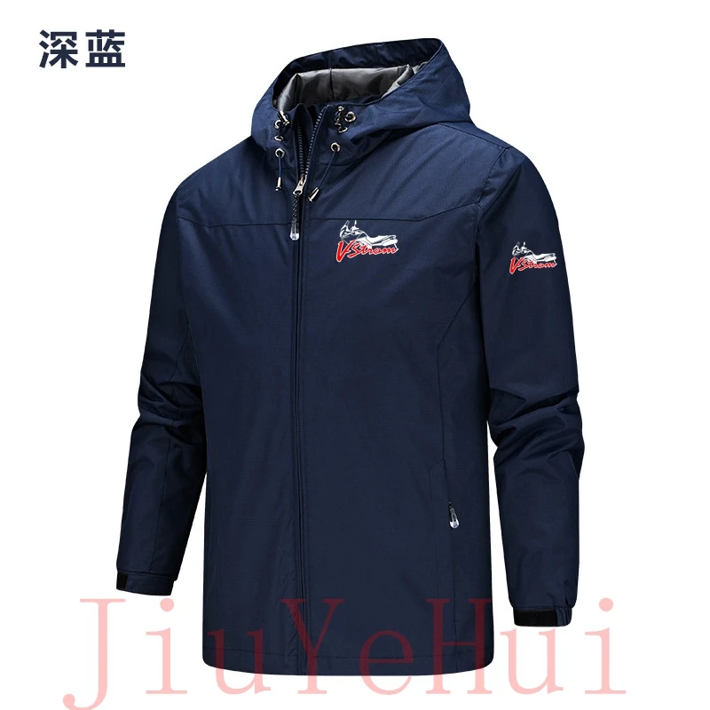 V-Strom DL 650 Motorcycle Motorsport Team Logo_Suzukies_Men Jackets Waterproof Hooded Windbreaker Outdoor Coat F1 Thin Overcoat