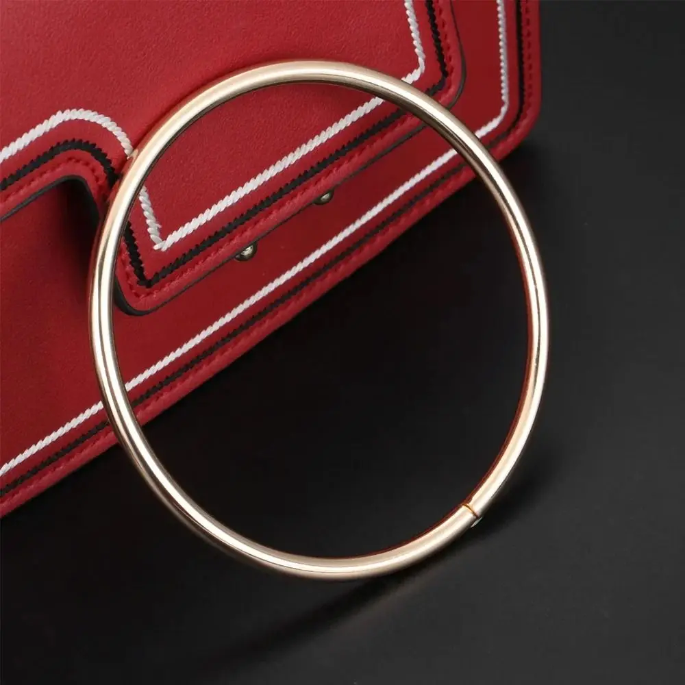 2Pcs Handbag Luggage O-ring Bag Handle Replacement Purse Sewing Frame DIY Fashion Metal Strap Bag Hardware Accessories 110mm