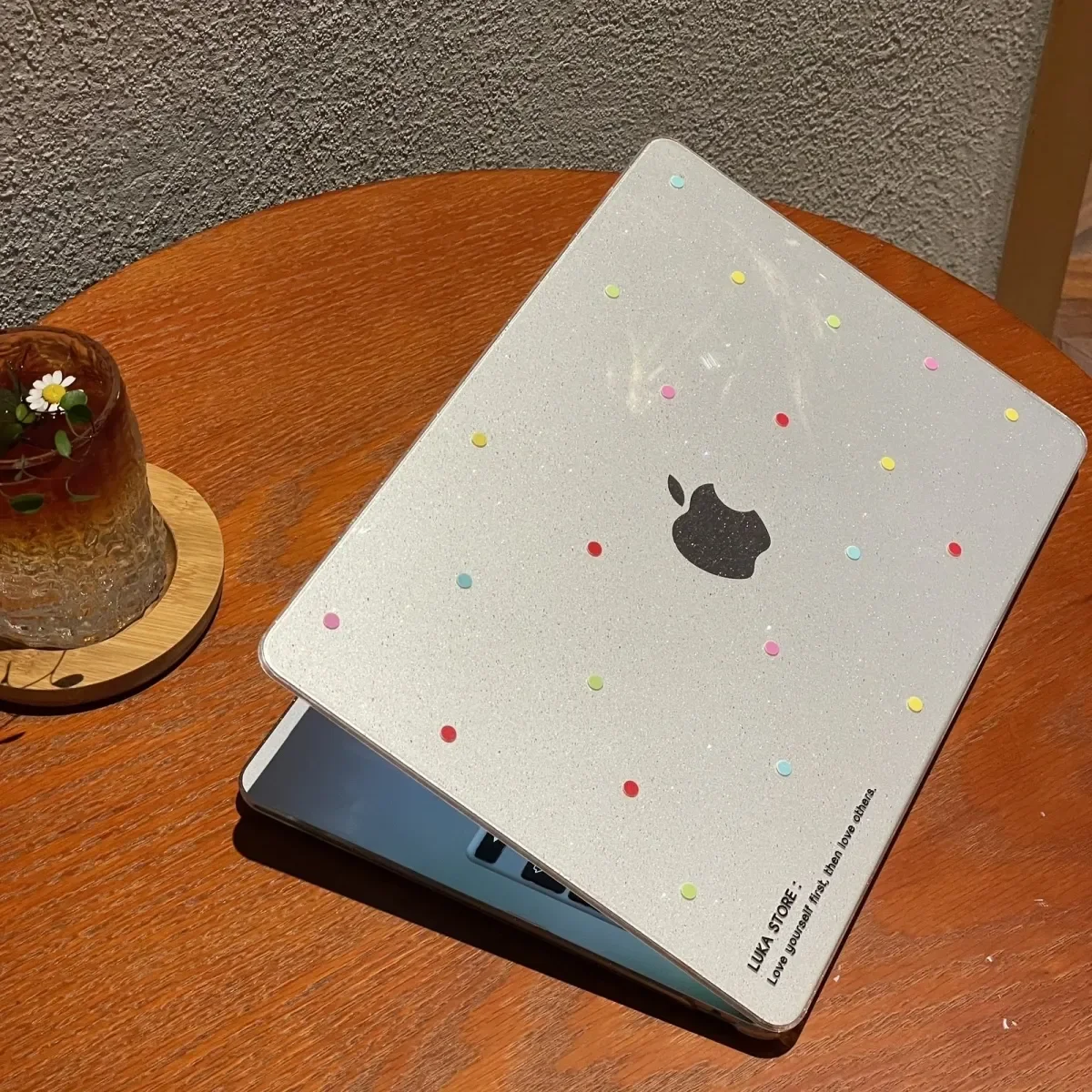 Colorful Polka Dots Shining Laptop Case For Macbook Air 13.6 M4 NEO 15 M3 Hard Cover For Mac Book Pro 13 M1 M2 14 M4 M5 16 Cover