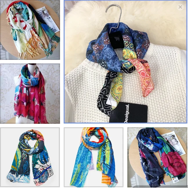 Foreign trade original single Spanish new trend colorful leisure fashion shawl beach scarf