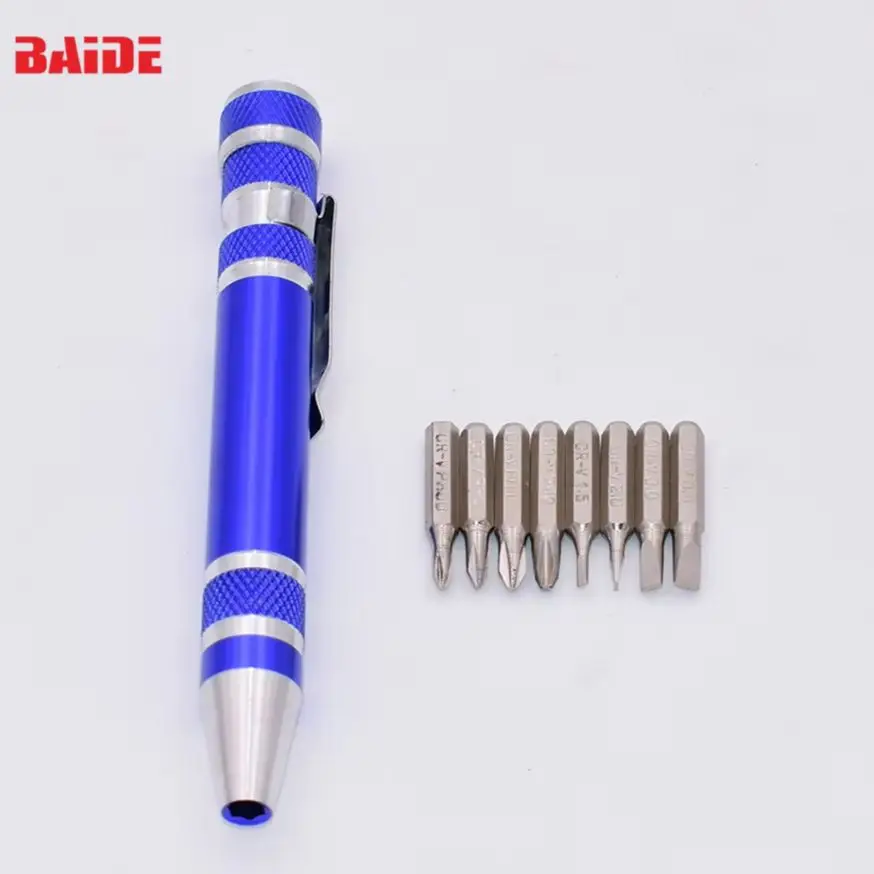 8 in 1 Chrome Vanadium Electronic Cigarette Screwdriver 200pcs/lot