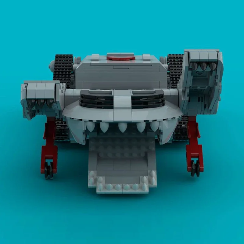 MOC Classic 80s Animation Thunder Battle Tank Building Blocks Combat Vehicle Retro Tracked Display Brick Adult Collector Toy