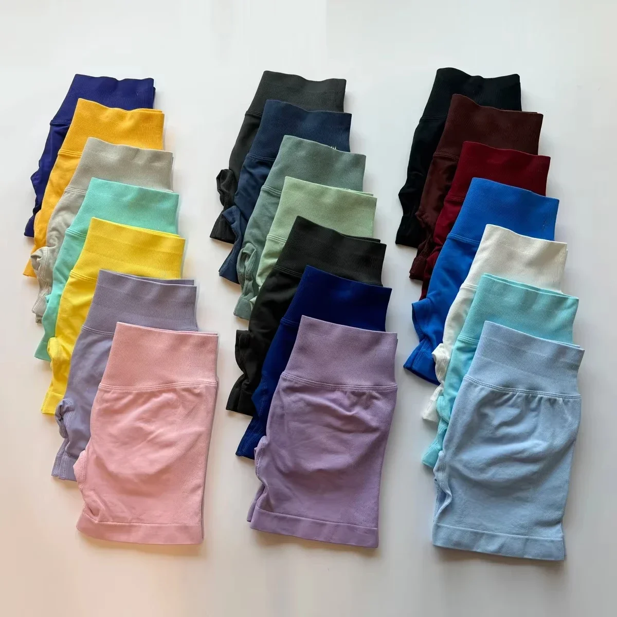 Shorts Low Ribbed Band Yoga Shorts Seamless Scrunch Bum Gym Short Workout Booty Short Fitness Biker Short