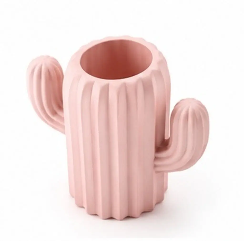 Desktop Cactus Pen Holder Creative Pencil Container Organizing Stationery Storage for Home Office Desk Students Adults