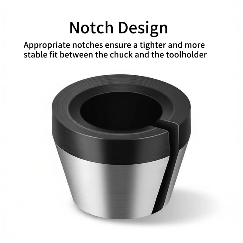 6mm 1/4inch 8mm Trimmer Collet Adapter Kit Router Bit Chuck Nut Collet Sleeve Conversion Accessories for Wood Engraving Machine