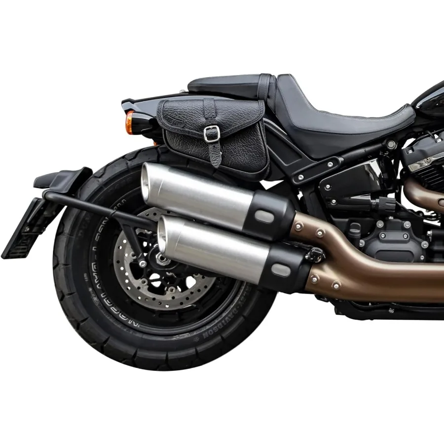 

Leather saddlebag compatible with 20182024 Harley Davidson Fat Bob 20182021 Slim 20202024 Softail Standard 20182020 Low Rider 2