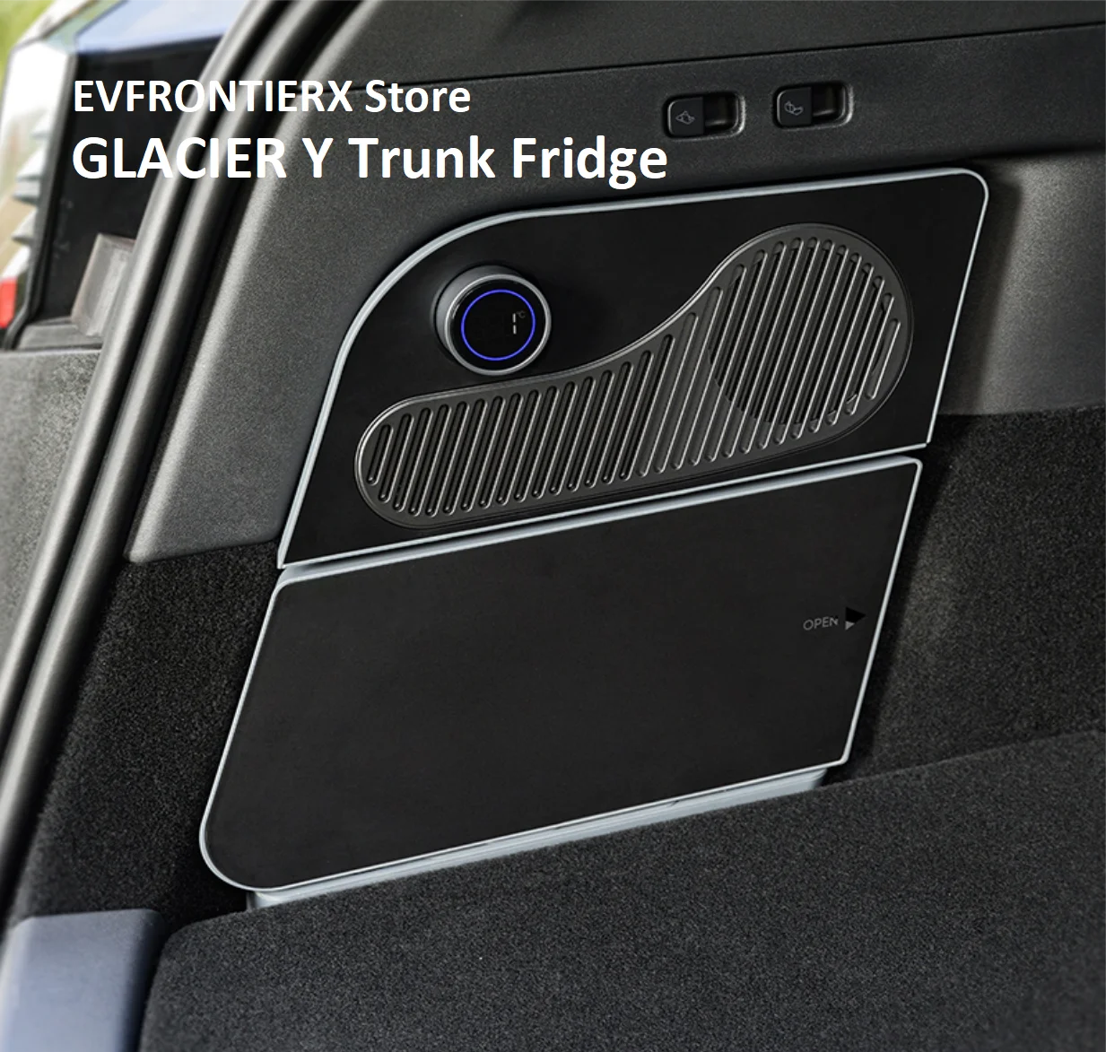 

For Tesla Model Y 2020-2024 Model Y Juniper 2025+ Car Refrigerator -6℃ Food Preservation 16L Mini Fridge Outdoor Camping Travel