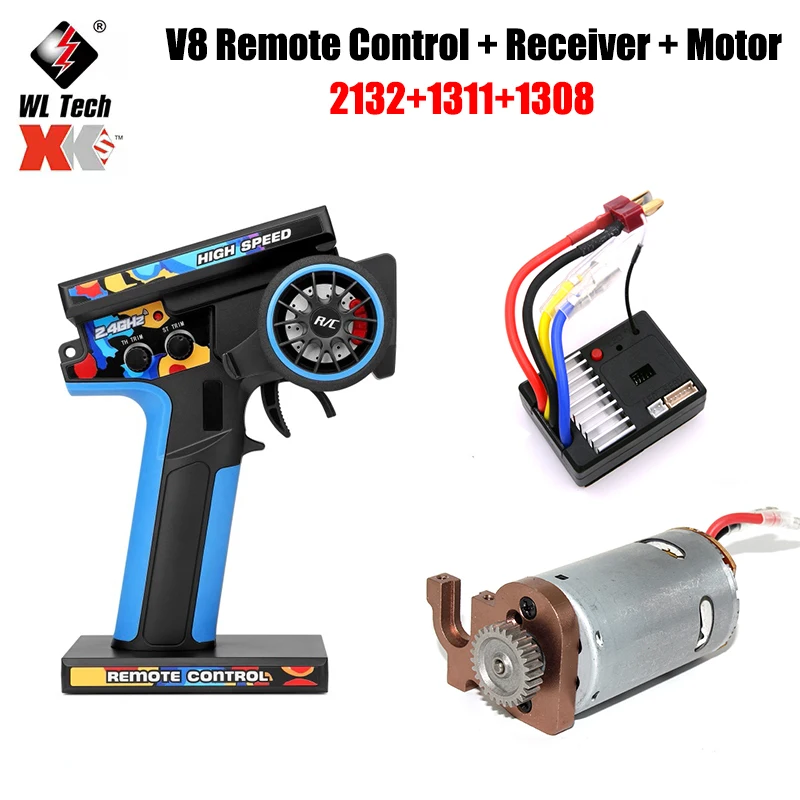 WLtoys 144001-1669 1311 1308  2132 RC Car Parts Original Remote Control Receiver Motor  Base Motor Gear Set 550 Motor