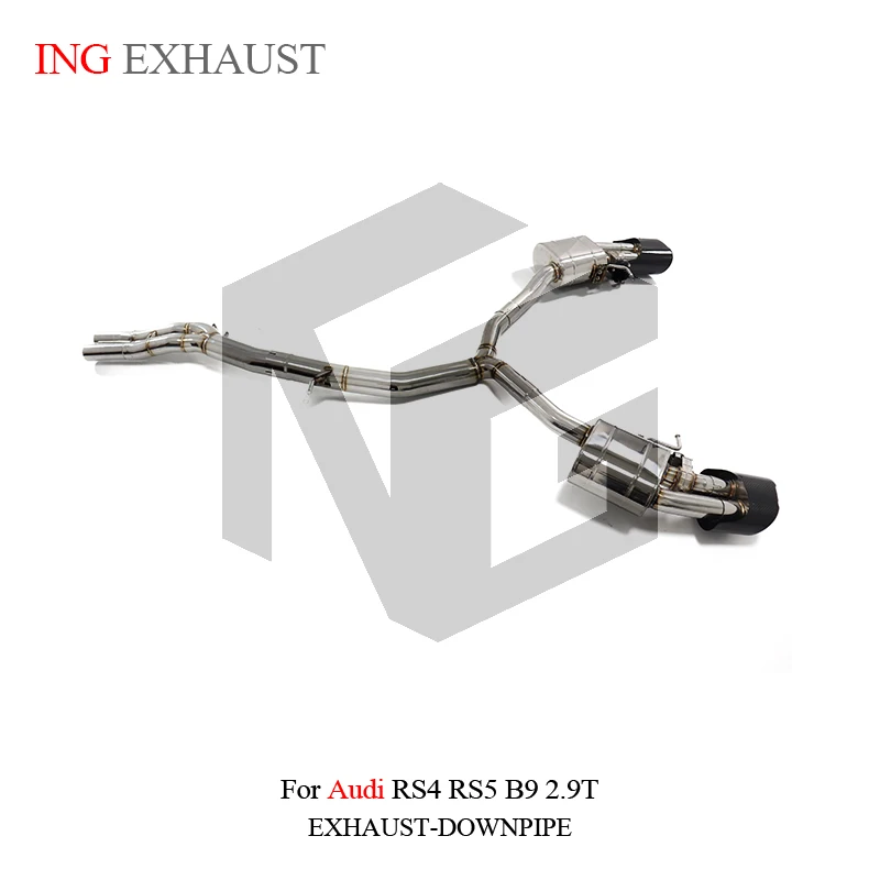 ING stainless steel Auto Part Electronic Exhaust Catback for Audi  Audi RS4 RS5 2.9T Car Accesorios Electronic Valve Muffler