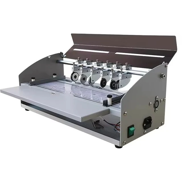 Electric Paper Card Book Scoring Folding Paper Creasing  Cutting Perforating Machine