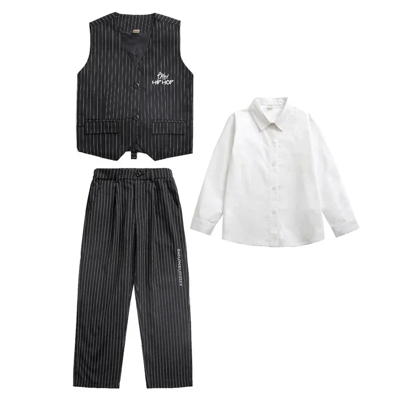 زي أداء للأطفال، ملابس المسرح لرقص الهيب هوب للأولاد والبنات، صدريات جاز كسر الشارع