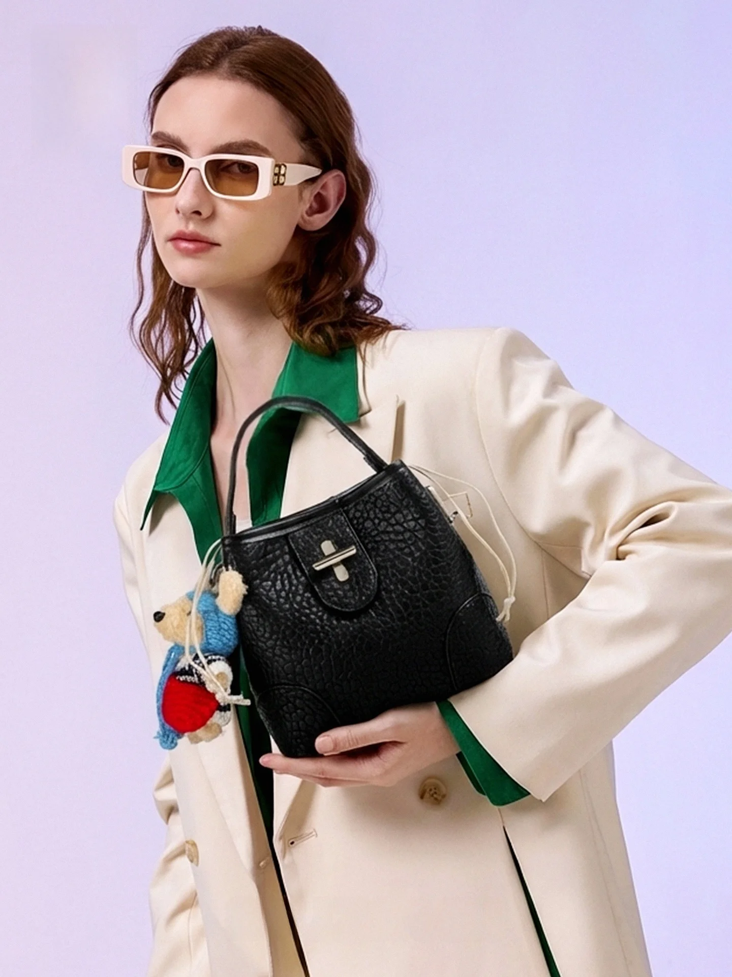 MuziKai Fashionable Simple Women's Handbag 2026 New Spring Summer Commuter Versatile Dopamine Crossbody Bag Soft Handle
